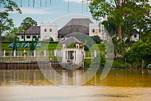 The Astana, or Governor`s Palace, located in Kuching in the Province of Sarawak, the island of Borneo and the country of Malaysia