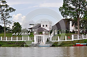 The Astana palace in Kuching, Sarawak, Borneo.