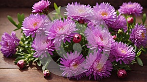 Aster Autumn Flowers