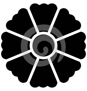 Aster Vector Icon which can easily modified or edit