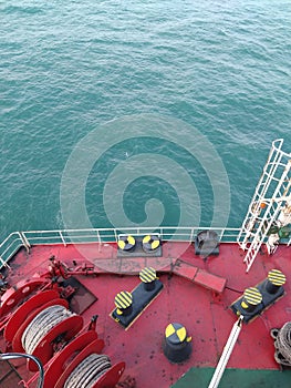 Astern part of the ship, also called as poopdeck