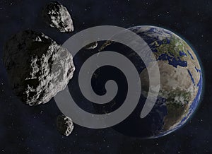 Asteroid dangerously close to Earth