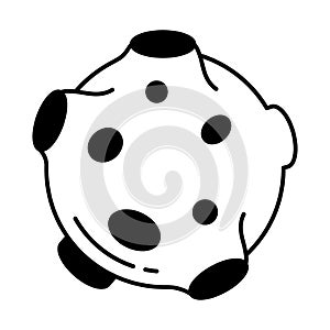 Asteroid Half Glyph and Line mixing Vector icon which can easily modify or edit photo