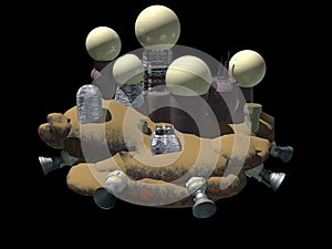 Asteroid space station