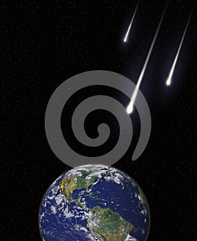 Asteroids Meteors Comets Collision Course With Ear