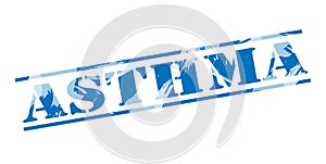 Asthma blue stamp