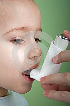 Asthmatic inhaler photo
