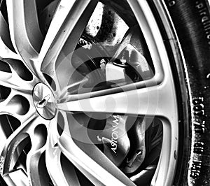 Aston Martin DB9 Close up of wheel