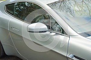 An Aston Martin Vantage English Grand Tourer right window