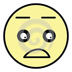 Astonished emoji, icon