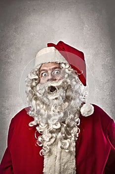 Astonished Santa Claus