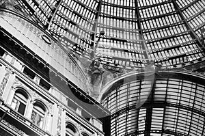 Astonishing details of Galleria Umberto I in Naples