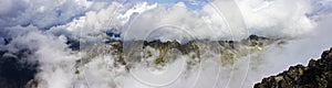 Astonishing panorama view of the Tatra Mountains