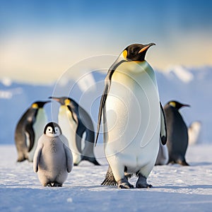 Astonishing Wallpaper: Majestic Parade of Emperor Penguins