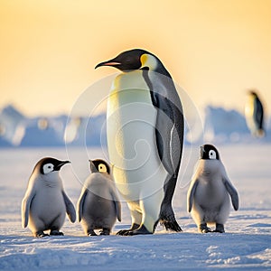 Astonishing Wallpaper: Majestic Parade of Emperor Penguins
