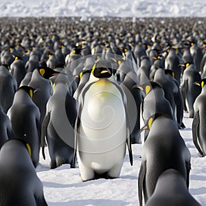 Astonishing Wallpaper: Majestic Parade of Emperor Penguins