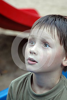 Astonishment. Young boy.