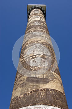 The Astoria Column in Astoria Oregon.