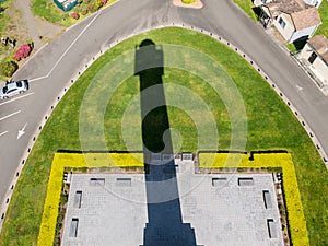 The Astoria Column, shadow