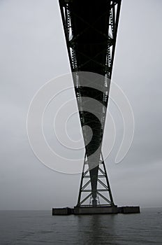 Astoria Megler Bridge in groomy day photo