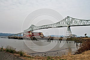 Astoria-Megler Bridge, a steel cantilever through truss bridge between Astoria, Oregon and Washington