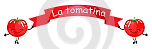 Astract images for la tomatina festival of spain photo