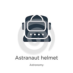 Astranaut helmet icon vector. Trendy flat astranaut helmet icon from astronomy collection isolated on white background. Vector