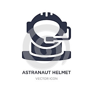 astranaut helmet icon on white background. Simple element illustration from Astronomy concept