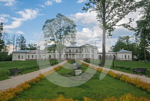 Astravas Manor in Lithuanian town Birzai . photo