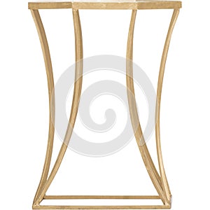 Astre End Table Table Base Color: Gold Leaf, Emery End Table, Designs Henrie Cross End Table with white background