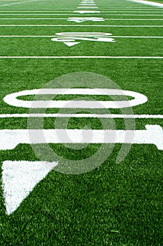 Astro turf football field photo