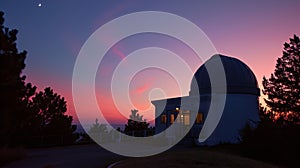 Astrodome of first Skyward Observatory and planetarium . Generative Ai photo