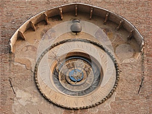 Astrological clock. Mantua. Italy.