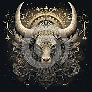 The astrological combination of sun conjunct chiron in zodiac sign capricorn photo