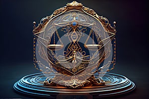 the astrological sign Libra - one of the twelve astrological signs of the horoscope - Generative AI