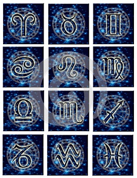 Astrologico francobolli 