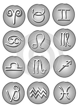 Astrological Signs Web Icons photo