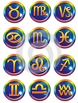 Astrological symbols photo