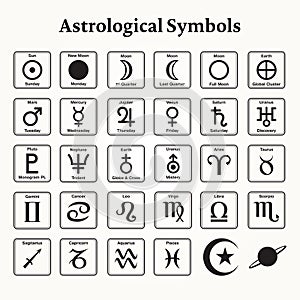 Astrological Symbols photo