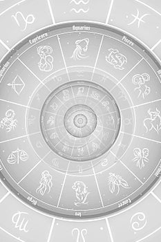 Astrology and alchemy sign background illustration