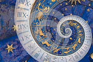 Astrology and alchemy sign background illustration