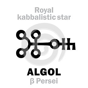 Astrology: ALGOL (The Royal Behenian kabbalistic star)