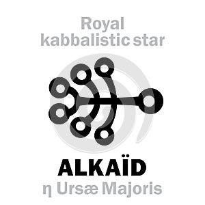 Astrology: ALKAÃÂD / BENETNASCH (The Royal Behenian kabbalistic star) photo