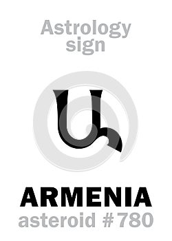 Astrology: asteroid ARMENIA