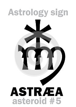 Astrology: asteroid ASTRÃ†A