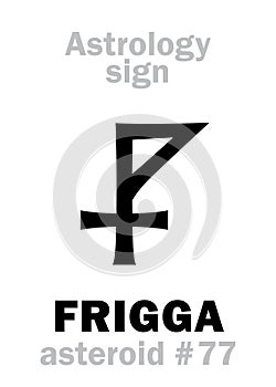 Astrology: asteroid FRIGGA photo