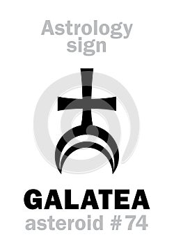 Astrology: asteroid GALATEA photo