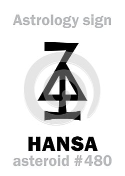 Astrology: asteroid HANSA