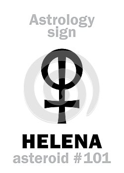 Astrology: asteroid HELENA (Helen of Troy) photo