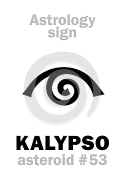 Astrology: asteroid KALYPSO (Calypso)